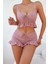 Özel Örme Kumaş Askılı Şortlu Pijama Takımı 4