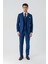 Lacivert Gabardin Kırlangıç Yaka Yelekli 6 Drop Slim Fit Klasik Takım Elbise 1001240187 2