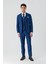 Lacivert Gabardin Kırlangıç Yaka Yelekli 6 Drop Slim Fit Klasik Takım Elbise 1001240187 4
