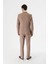 Camel Desenli Kırlangıç Yaka Yelekli 6 Drop Slim Fit Dar Kesim Klasik Takım Elbise 1001240157 2