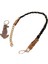 Köpek kolyesi deri örgülü siyah metal zincirli boyun ölçüsü:M.32-40cm ayarlamalı dog collar K1-8M 2