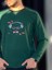 Zykhan Unisex Bisiklet Yaka Yeşil Panda Baskılı Sweatshirt 2