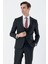 Siyah Mono Yaka Çift Yırtmaç Yelekli 6 Drop Slim Fit Dar Kesim Basic Takım Elbise 1001240186 1