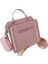Şık Omuz Çantası Düz Renk Çapraz Askılı ÇANTA-24*12*19CM-PEMBE (Yurt Dışından) 1