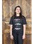 Kadın Bisiklet Yaka Önü Baskılı Tişört - Kadın Tişört- Kadın -T-Shirt 3