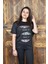 Kadın Bisiklet Yaka Önü Baskılı Tişört - Kadın Tişört- Kadın -T-Shirt 5