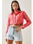 Pembe Toka Detaylı Tek Cepli Crop Gömlek 5YXK2-48254-20 3