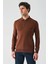 Taba Örme Polo Yaka Klasik Slim Fit Dar Kesim Triko 1012235269 3