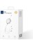WI-C023 Vigor Serisi 3in1 Type-C Lightning Micro Makaralı Data ve Şarj Kablosu 100W 1.5m Beyaz 3
