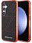 Galaxy S24 Uyumlu Kılıf Amg Lisanslı Çift Katmanlı Dörtgen Desenli Kapak Siyah 1