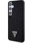 Galaxy S24 Plus Uyumlu Kılıf Guess Lisanslı Taşlı Arka Yüzey Üçgen Logolu Kapak Siyah 3
