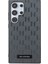 Galaxy S24 Ultra Uyumlu Kılıf Lisanslı Saffiano Monogram Metal Logo Kapak Gri 1