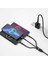 Hızlı Şarj Kablosu Wiwu WI-C024 Elite Serisi 3in1 Type-C To Lightning&type-C&micro 100W 1.2m Siyah 3