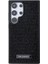 Galaxy S24 Ultra Uyumlu Kılıf Taşlı Metal Logo Lisanslı Kapak Siyah 1