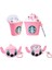 2'li Set - 1. ve 2. Nesil Uyumlu Pembe Starbucks ve Angel Figürlü Ikili Kulaklık Kılıfı Seti 2