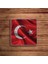 Şanlı Türk Bayrağı Baskılı Doğal Taş Traverten Bardak Altlığı 4 Lü Set 3
