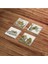 Frog And Toad, Kurbağa Temalı Doğal Taş Traverten Bardak Altlığı 4 Lü Set 4