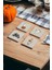 Halloween Spooky Ghost Temalı Doğal Taş Traverten Bardak Altlığı 4 Lü Set 1