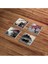 Japon Doğası ve Kiraz Çiçeği Stone Coasters Doğal Taş Traverten Bardak Altlığı 4 Lü Set 4