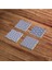 Modern Tile Desen, Mavi Bohem Tile Doğal Taş Traverten Bardak Altlığı 4 Lü Set 4