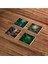 Jungle, Doğa ve Vahşi Orman Temalı Doğal Taş Traverten Bardak Altlığı 4 Lü Set 3