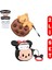 2'li Set - Pro Uyumlu Kurabiye ve Ayıcık ve Minnie Mouse Figürlü Ikili Kulaklık Kılıfı Seti 1