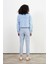 Kadın Marla Sky Blue Oversize Geniş Kesim Jean Ceket 2