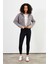 Kadın Grace Gri Renkli Denim Crop Ceket 3