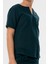 Kısa Kol Şile Bezi Bisiklet Yaka Yazlık Erkek Çocuk Tshirt Koyu Petrol 3069 3