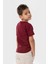 Kısa Kol Şile Bezi Zımbalı Yazlık Erkek Çocuk Tshirt Koyu Bordo 3068 2