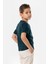 Kısa Kol Şile Bezi Zımbalı Yazlık Erkek Çocuk Tshirt Koyu Petrol 3069 2