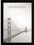 Golden Gate Bridge Poster Tablo 21 x 30 cm - Siyah Çerçeveli 1