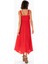 Askılı Vual Emel Uzun Yazlık Elbise Kırmızı Krmz 2