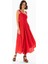 Askılı Vual Emel Uzun Yazlık Elbise Kırmızı Krmz 4