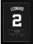 Kawhi Leonard Jersey 21 x 30 cm - Siyah Çerçeveli 1