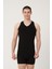 Erkek Pamuklu Süprem Penye Slim Fit V-Yaka Sporcu Likralı Atlet 6'lı - 1008 1