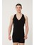 Erkek Pamuklu Süprem Penye Slim Fit Derin V-Yaka Sporcu Likralı Atlet 2'li - 1009 1
