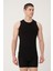 Erkek Pamuklu Süprem Penye Slim Fit Bisklet Yaka Kolsuz Likralı Atlet 6'lı - 1016 1