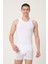 Erkek Pamuklu Süprem Penye Slim Fit Halter Yaka Likralı Atlet 6'lı - 1019 1