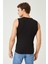 Erkek Pamuklu Süprem Penye Slim Fit V- Yaka Kolsuz Likralı Üst 2'li - 1015 3