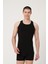 Erkek Pamuklu Süprem Penye Slim Fit Halter Yaka Sporcu Likralı Atlet - 1003 1