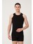 Erkek Pamuklu Süprem Penye Slim Fit Halter Yaka Likralı Atlet 2'li - 1019 1