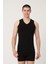 Erkek Pamuklu Süprem Penye Slim Fit V-Yaka Kolsuz Likralı Atlet - 1017 1