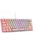 Majesty 62 Tuşlu Rgb Mini Gaming Oyuncu Mekanik Klavye Red Switch Pembe 1