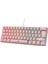 Majesty 62 Tuşlu Rgb Mini Gaming Oyuncu Mekanik Klavye Red Switch Pembe 2