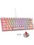 Majesty 62 Tuşlu Rgb Mini Gaming Oyuncu Mekanik Klavye Red Switch Pembe 3