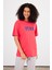 Kadın Vena Mercan Logo Baskılı Oversize Tişört 1
