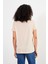 Kadın Boyfriend Kum Bisiklet Yaka Regular Fit Modal Tişört (Lyocell) 4