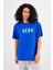 Kadın Vena Safir Logo Baskılı Oversize Tişört 3