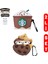 2'li Set - 3.nesil Uyumlu Kahverengi Starbucks ve Kurabiye ve Ayıcık Ikili Kulaklık Kılıfı Seti 1